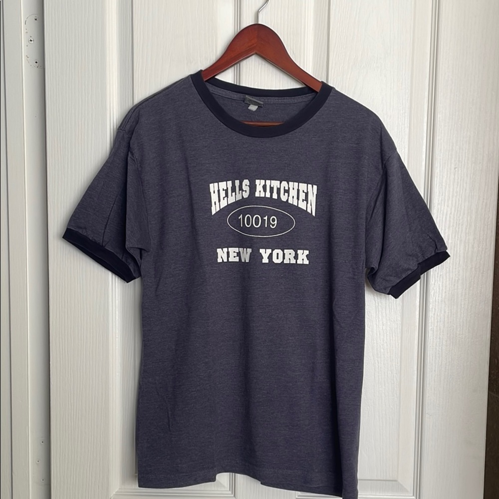 Hells Kitchen New York Zip Code T-Shirt - Blue